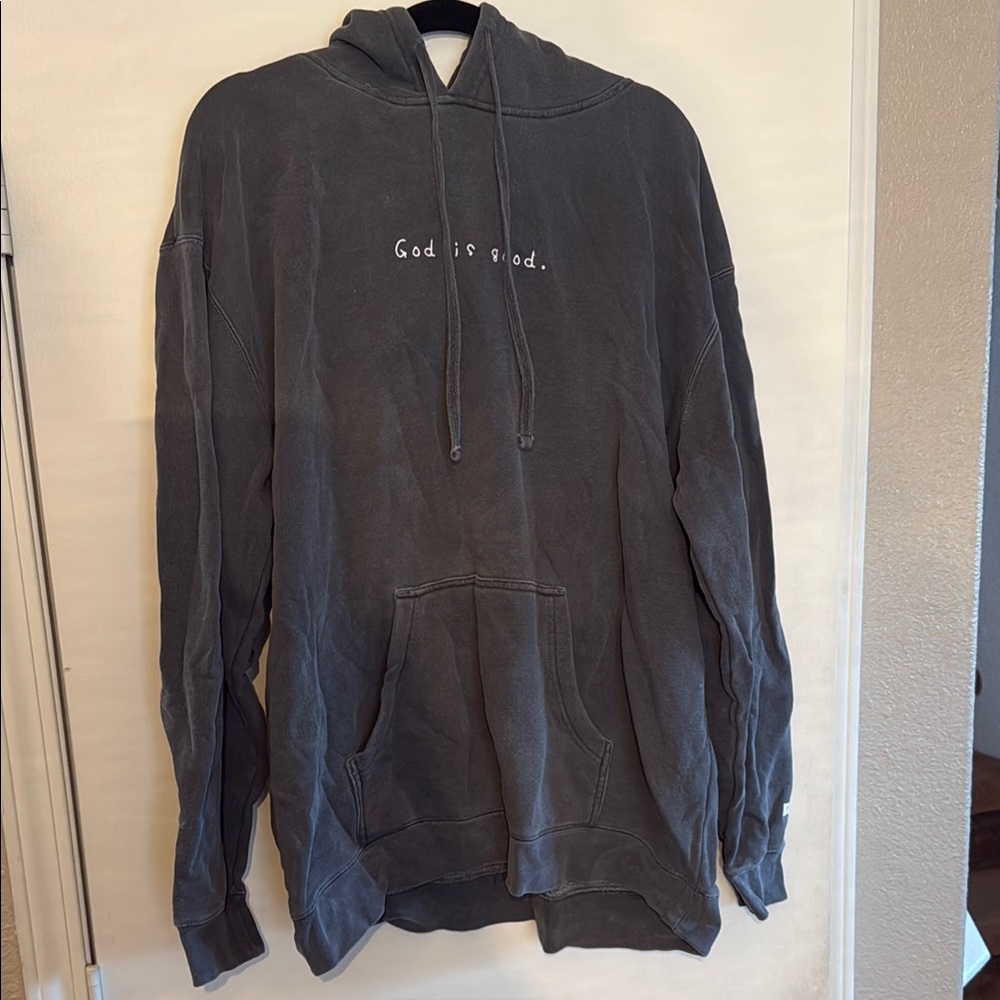 Unisex Gray “God Is Good” NHIM Hoodie